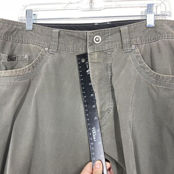 Kuhl Revolvr Rogue Pants Mens 36x30 Green Stretch Hiking Outdoor Trail Casual - Picture 10 of 16